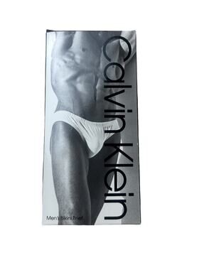 Vintage 1988 Calvin Klein Men’s Bikini Brief NOS 100% Cotton Blue Made HK Large